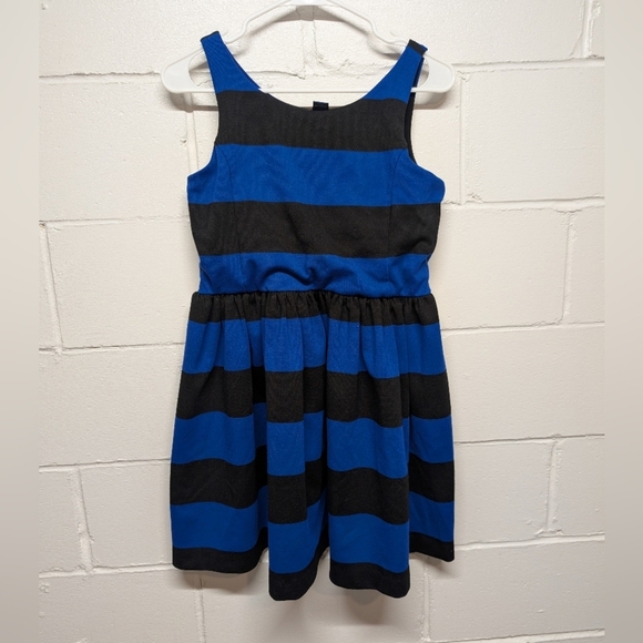 Polo by Ralph Lauren Blue and Black Striped Babydoll Sundress Size XL (16) - Picture 1 of 4